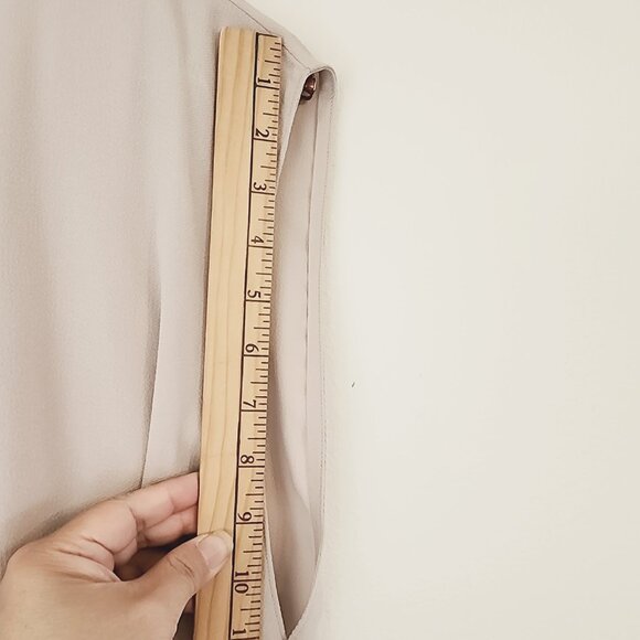 Tibi Savanna Double Layer Tie Front Dress Blush Cream Color Sz 6 TriacetateBlend - Picture 14 of 16